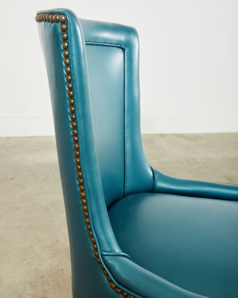 Set of Four Midcentury Space Age Style Italian Dining Chairs