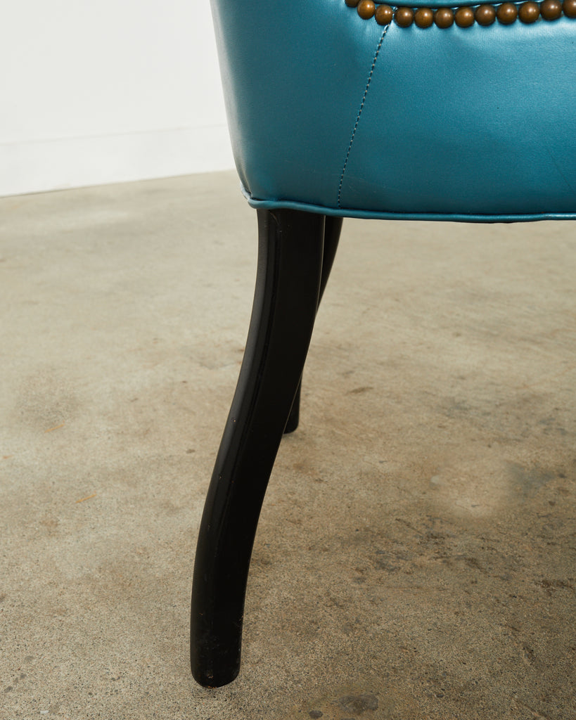 Set of Four Midcentury Space Age Style Italian Dining Chairs