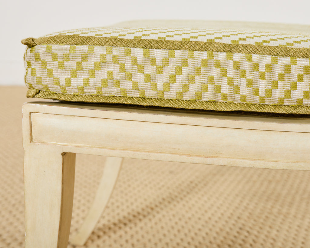 Michael Taylor Designs White Klismos Lacquered Dining Chair