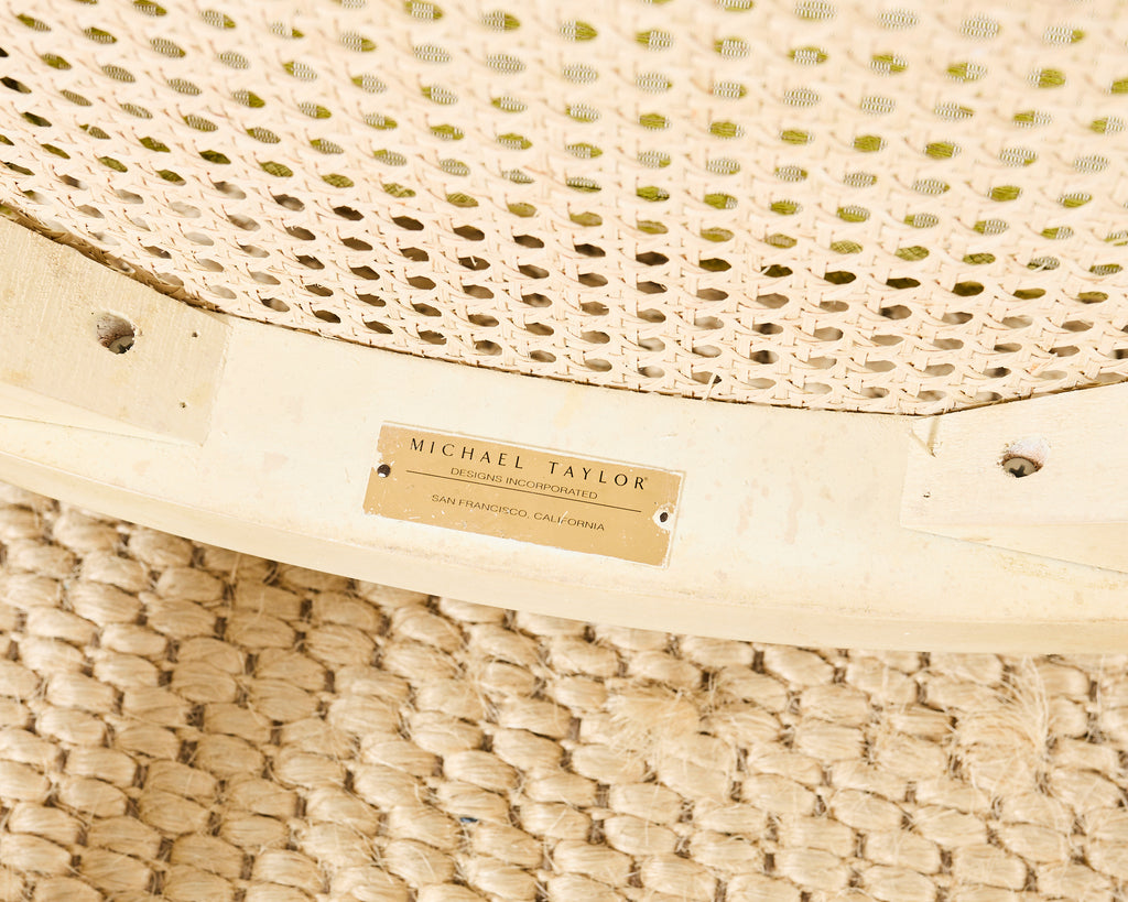 Michael Taylor Designs White Klismos Lacquered Dining Chair