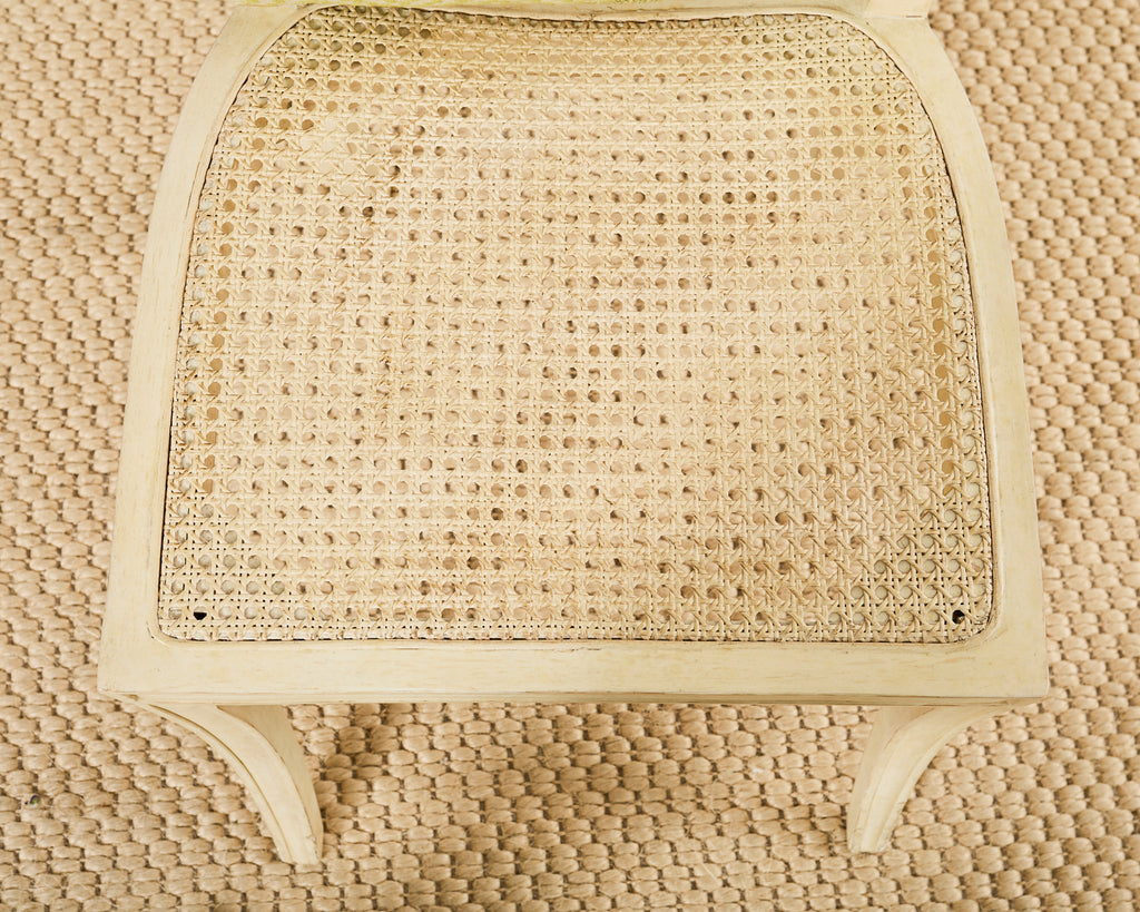 Michael Taylor Designs White Klismos Lacquered Dining Chair