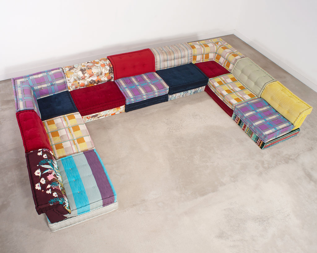Mah Jong 27 Piece Kenzo Missoni Sofa by Hans Hopfer for Roche Bobois
