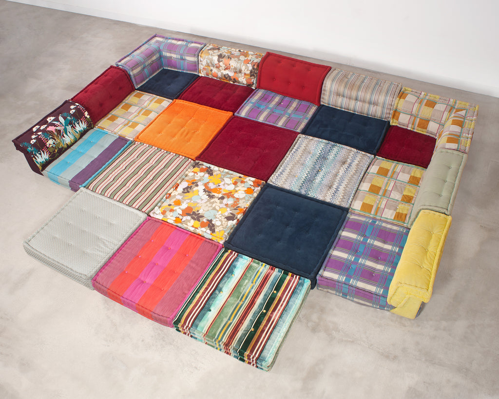 Mah Jong 27 Piece Kenzo Missoni Sofa by Hans Hopfer for Roche Bobois