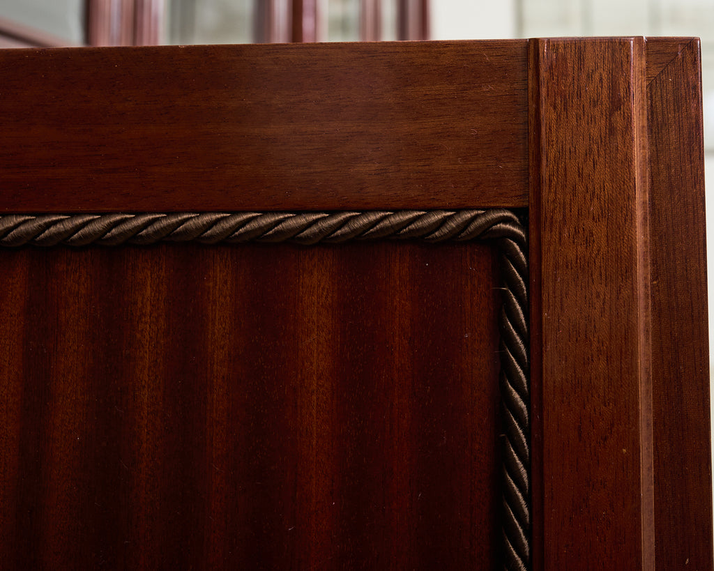 Grand Regency Style Bronze Mounted Mahogany Library Bookcase