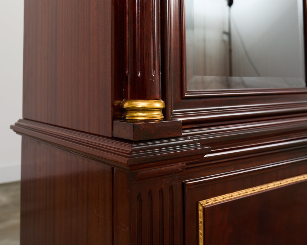 Grand Regency Style Bronze Mounted Mahogany Library Bookcase