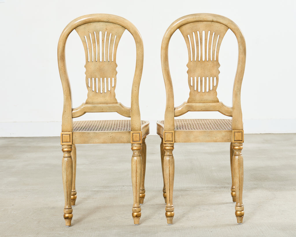 Set of Four Louis XVI Style Dining Chairs Maitland-Smith