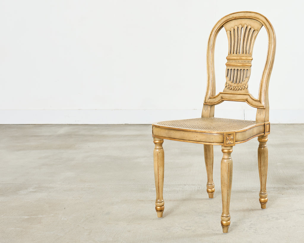 Set of Four Louis XVI Style Dining Chairs Maitland-Smith