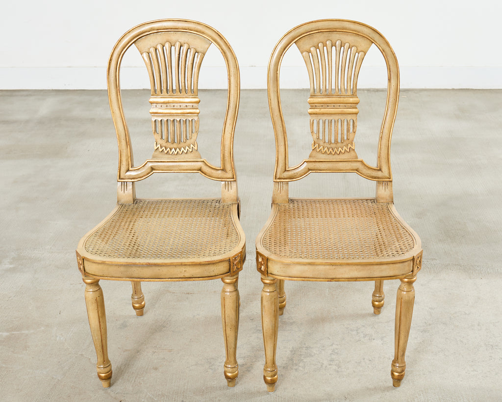 Set of Four Louis XVI Style Dining Chairs Maitland-Smith