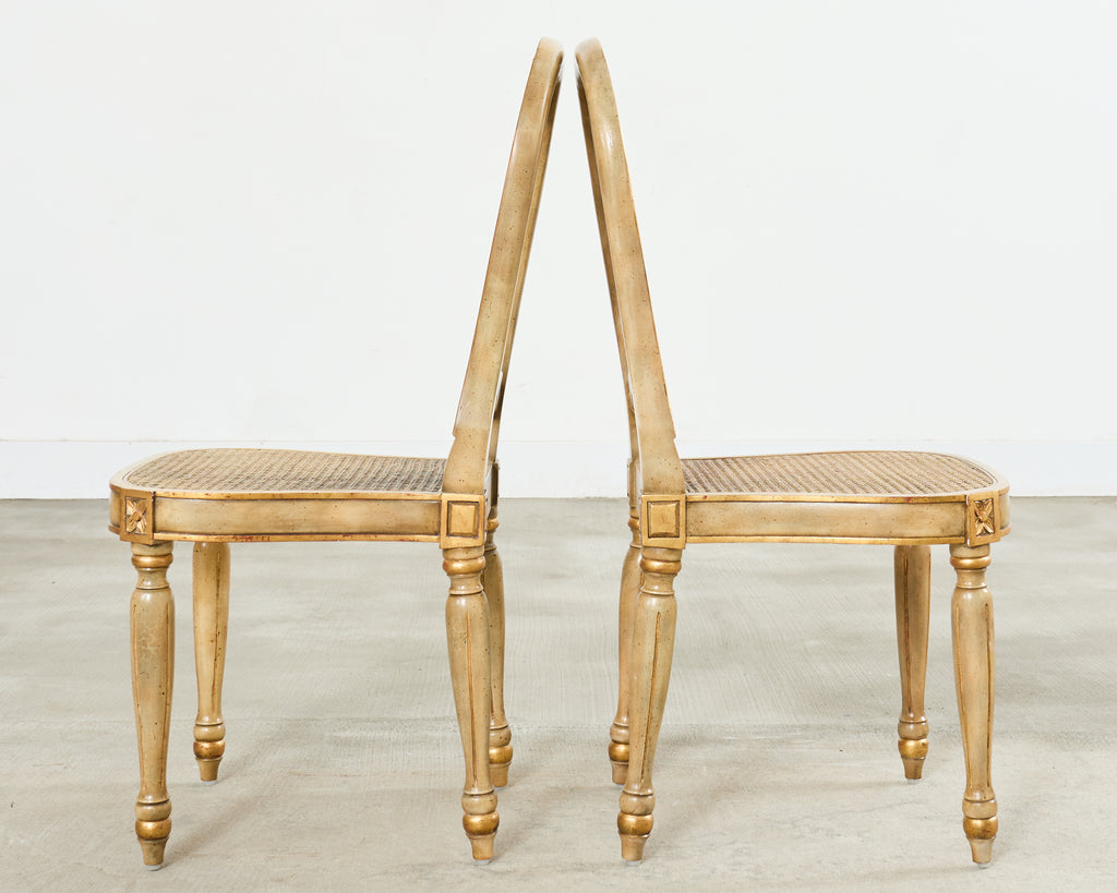 Set of Four Louis XVI Style Dining Chairs Maitland-Smith