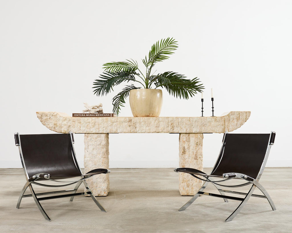 Pair of Antonio Citterio for Flexform Timeless Scissor Chairs