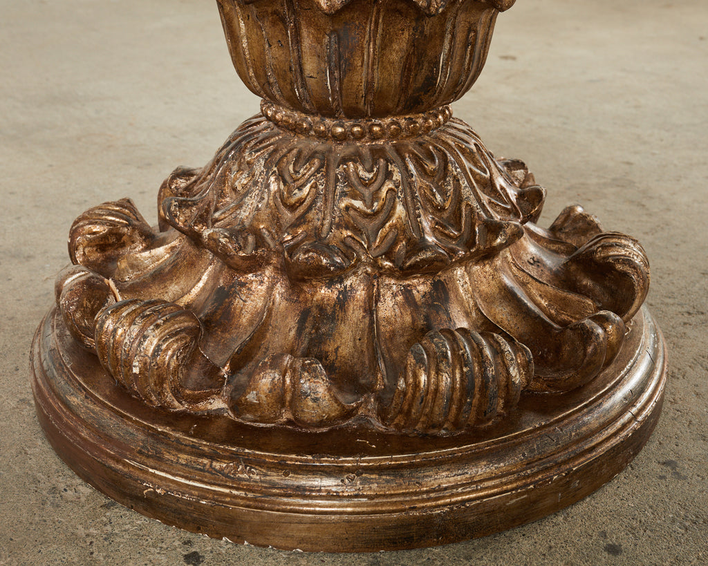 Hendrix Allardyce Neoclassical Style Verde Marble Tivoli Center Table