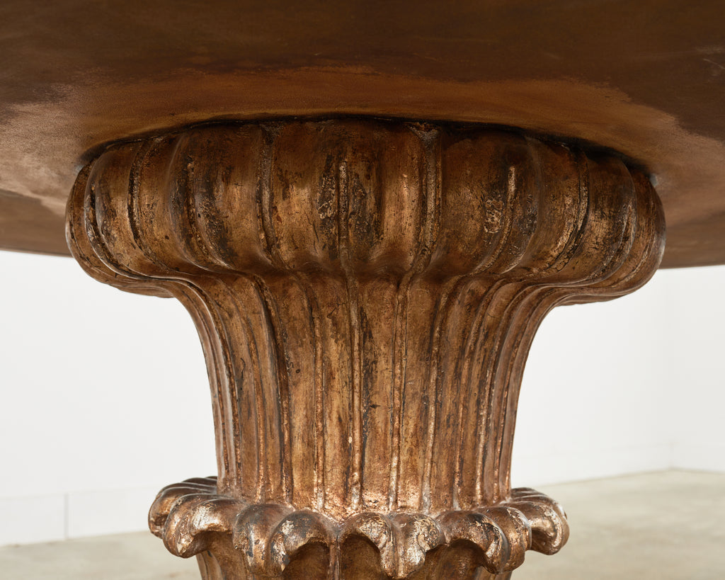 Hendrix Allardyce Neoclassical Style Verde Marble Tivoli Center Table