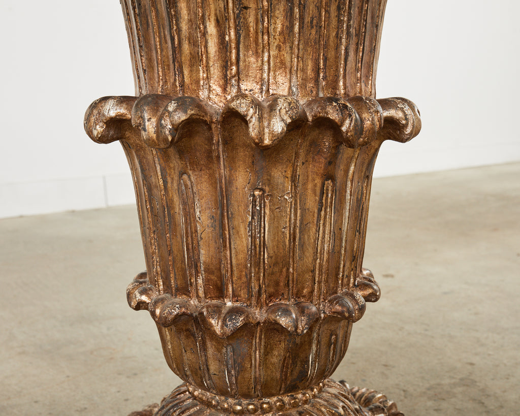 Hendrix Allardyce Neoclassical Style Verde Marble Tivoli Center Table