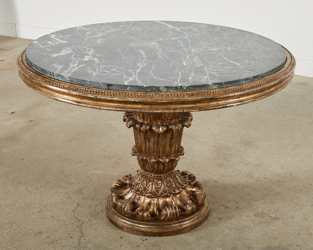 Hendrix Allardyce Neoclassical Style Verde Marble Tivoli Center Table