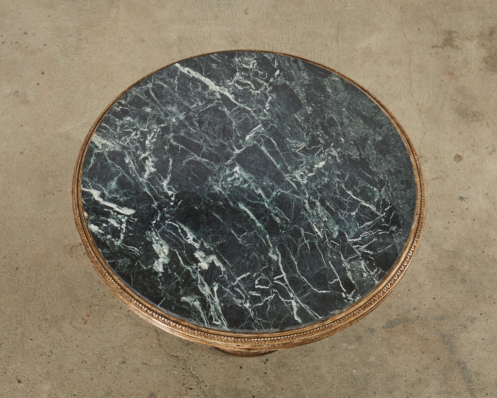 Hendrix Allardyce Neoclassical Style Verde Marble Tivoli Center Table
