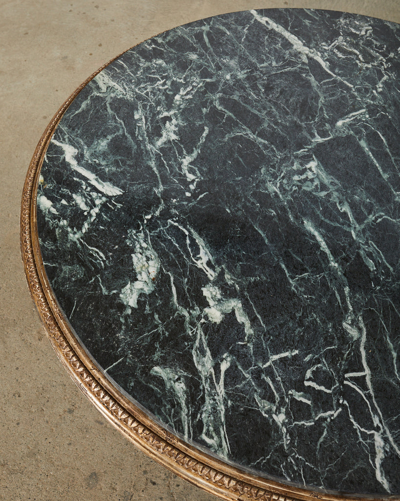 Hendrix Allardyce Neoclassical Style Verde Marble Tivoli Center Table