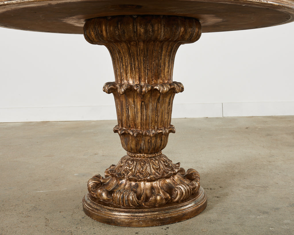 Hendrix Allardyce Neoclassical Style Verde Marble Tivoli Center Table