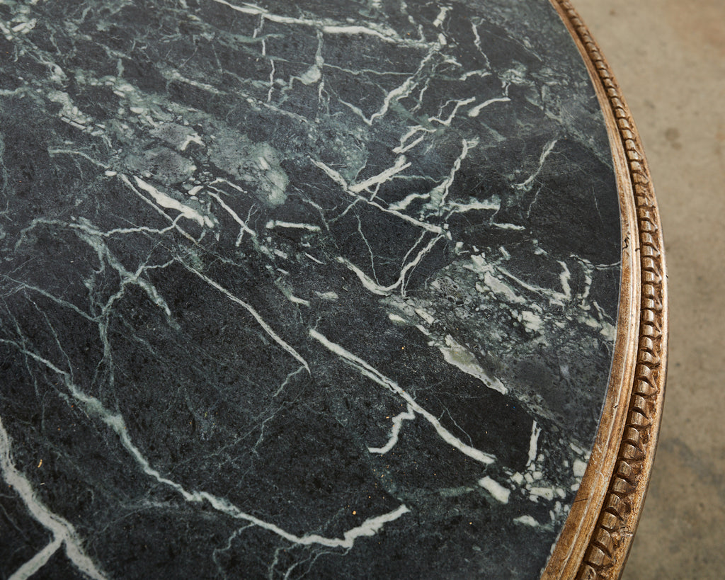 Hendrix Allardyce Neoclassical Style Verde Marble Tivoli Center Table
