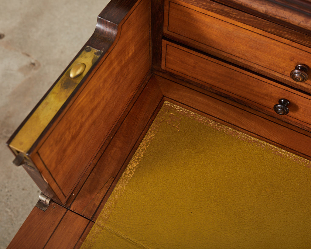 French Louis Philippe Marble Top Commode with Secretary