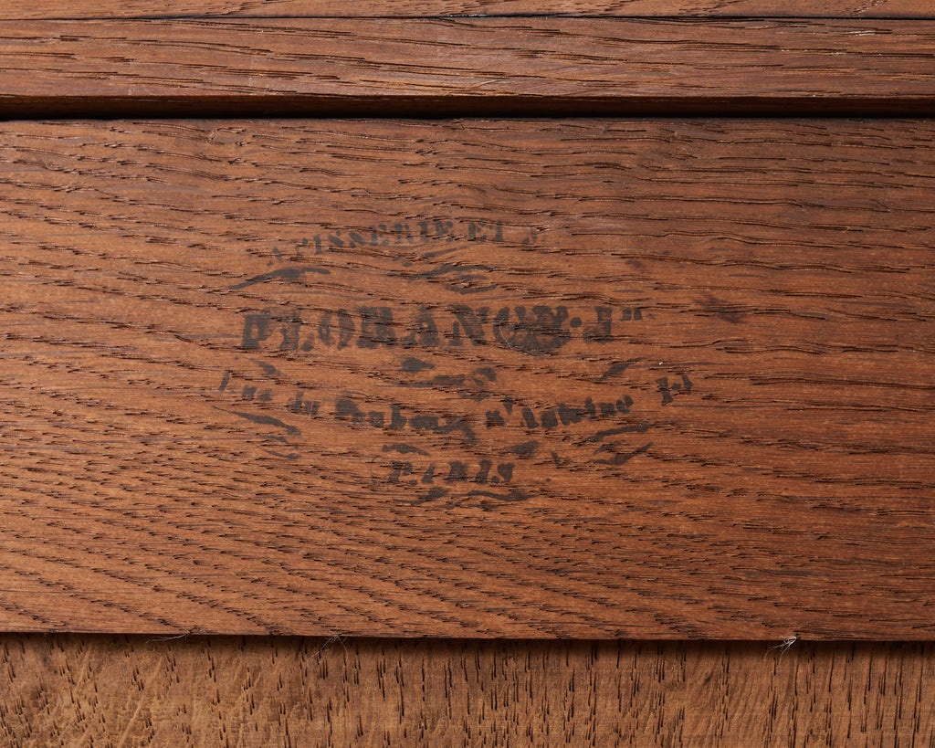 French Louis Philippe Marble Top Commode with Secretary