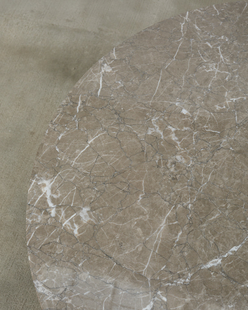 Modern Round Marble Top Cocktail Coffee Table