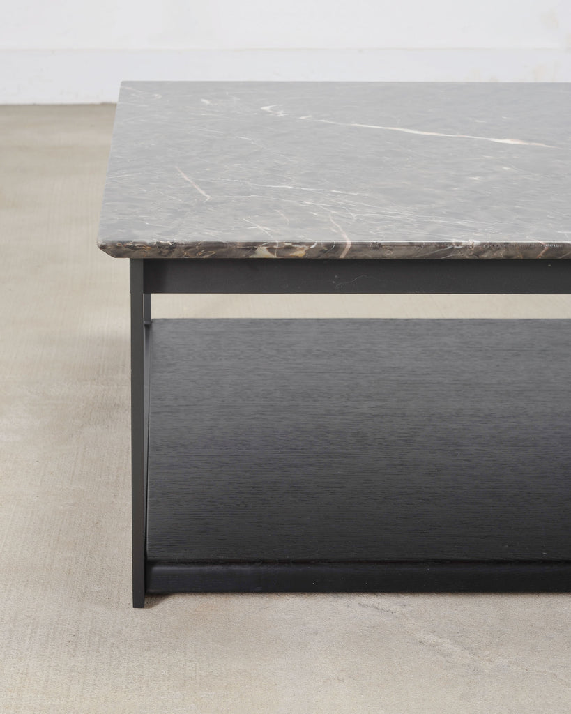 Camerich Element Marble and Steel Coffee Cocktail Table 4 Ft
