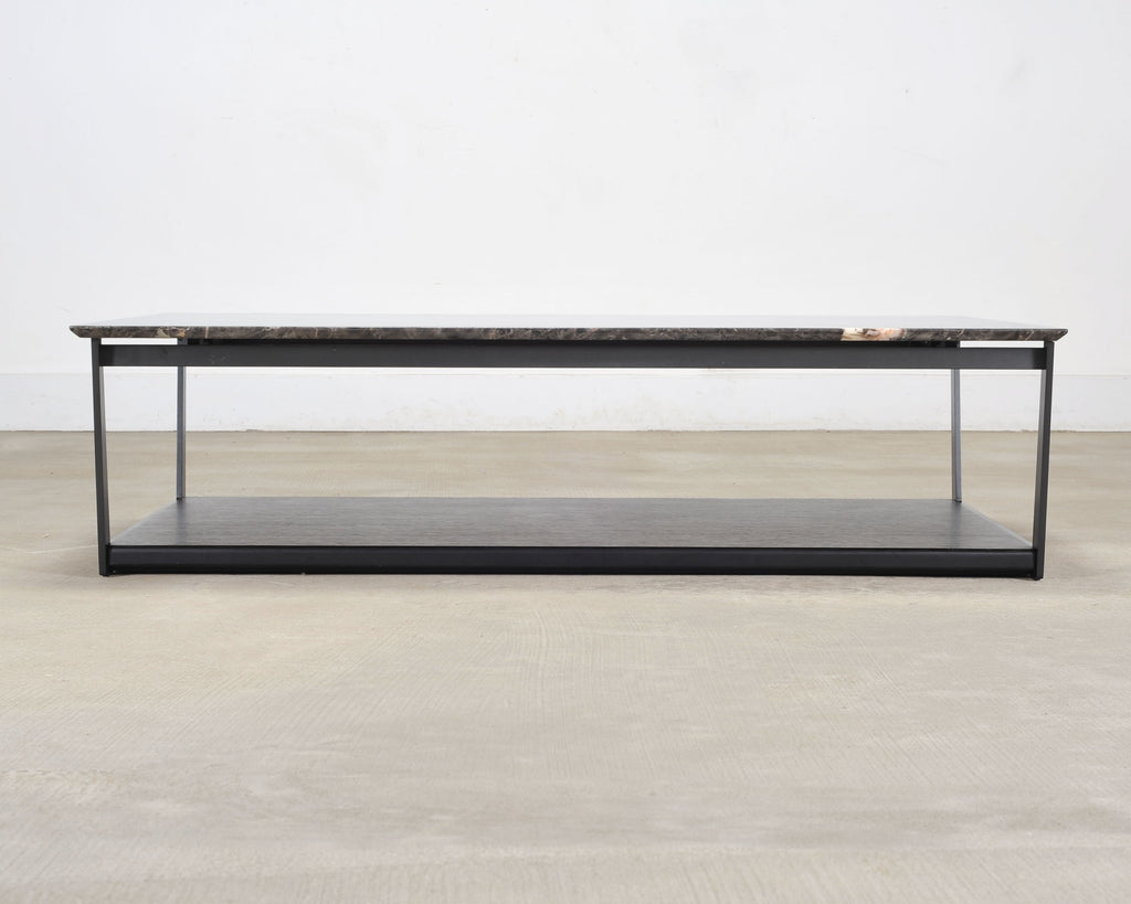 Camerich Element Marble and Steel Coffee Cocktail Table 4 Ft
