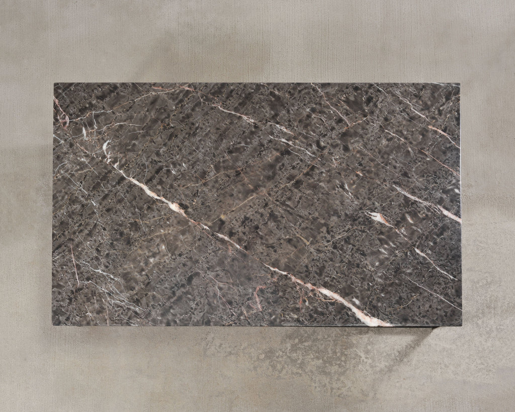 Camerich Element Marble and Steel Coffee Cocktail Table 4 Ft