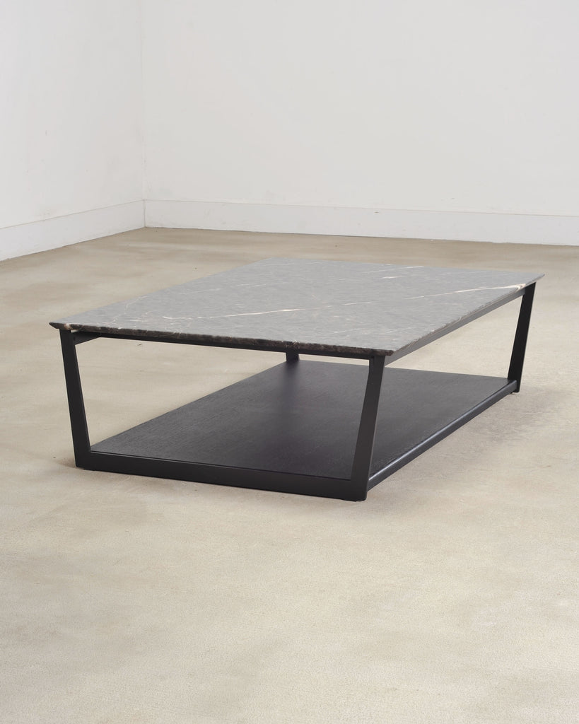 Camerich Element Marble and Steel Coffee Cocktail Table 4 Ft