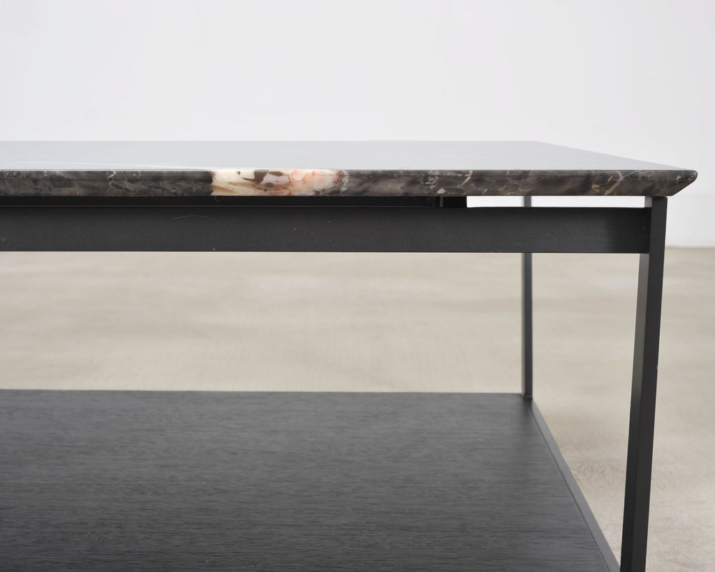 Camerich Element Marble and Steel Coffee Cocktail Table 4 Ft