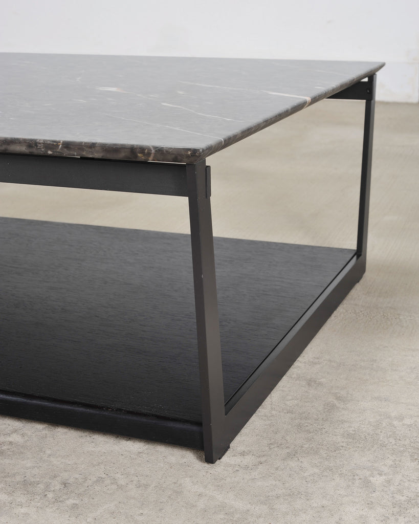 Camerich Element Marble and Steel Coffee Cocktail Table 4 Ft