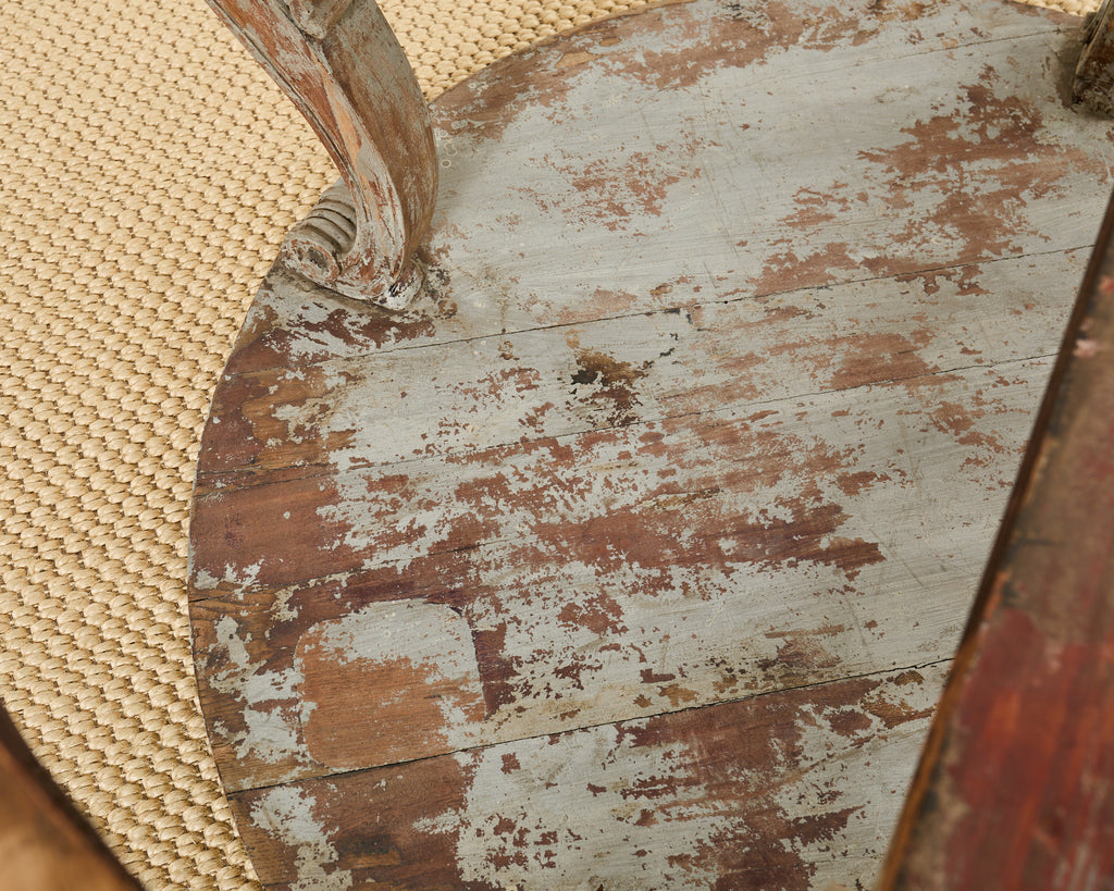 Monumental Swedish Gustavian Style Marble Top Center Table