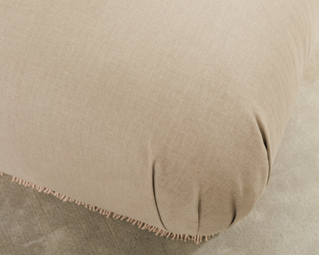 Pair of Karl Springer Style Souffle Ottomans by Marge Carson