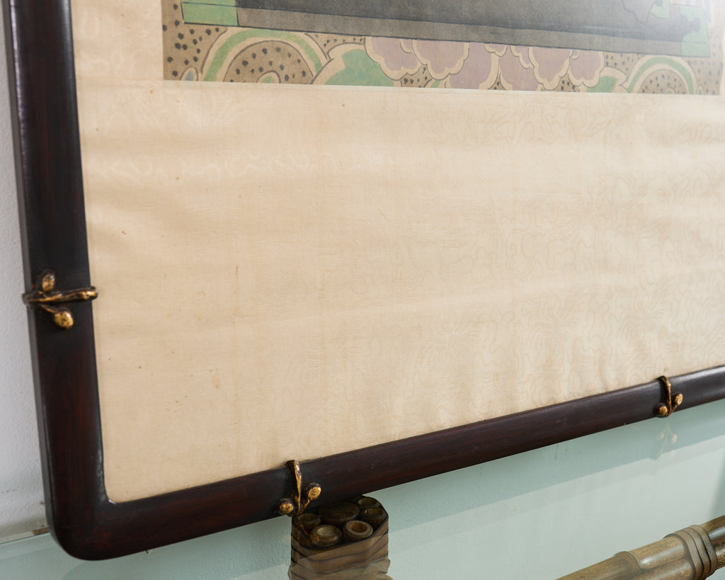 Pair of Chinese Patriarch Matriarch Ancestral Portraits