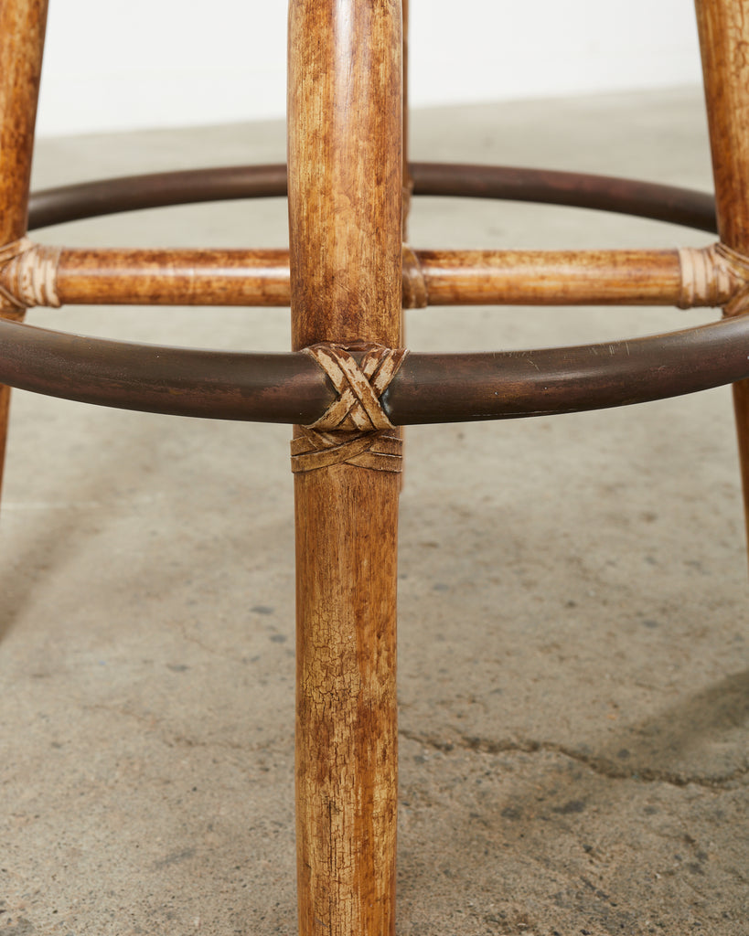 Japanese Meiji Four Panel Screen Flowering Grasses of Autumn