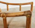 McGuire Organic Modern Bent Rattan Lounge Chair and Ottoman