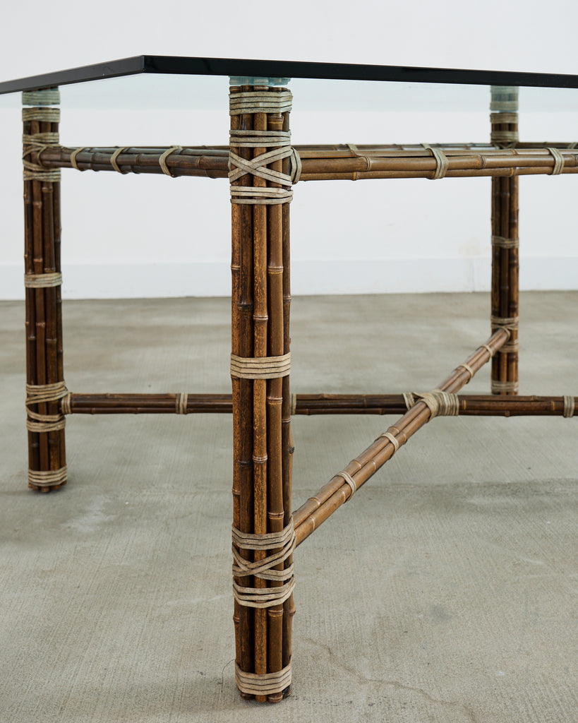 McGuire Organic Modern Rectangular Bamboo Dining Table