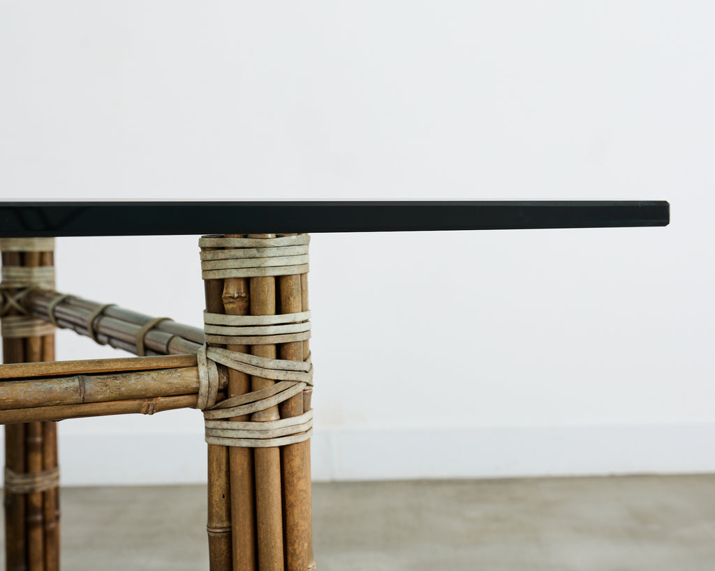 McGuire Organic Modern Rectangular Bamboo Dining Table