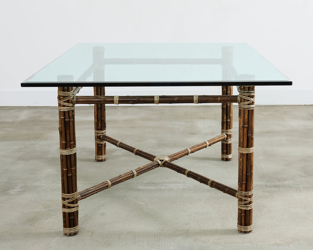 McGuire Organic Modern Rectangular Bamboo Dining Table