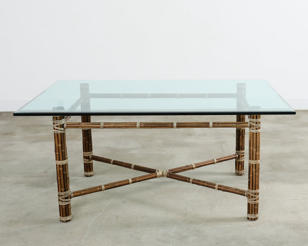 McGuire Organic Modern Rectangular Bamboo Dining Table