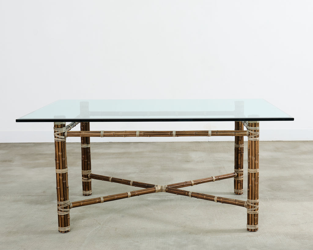 McGuire Organic Modern Rectangular Bamboo Dining Table
