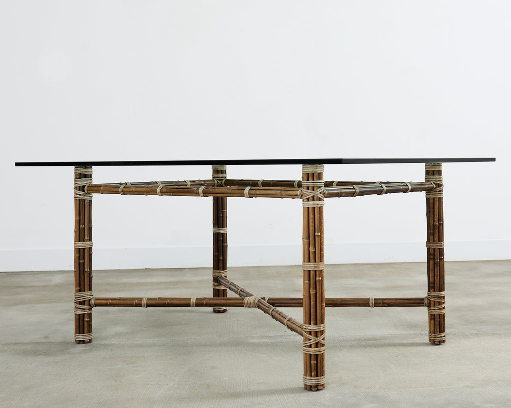 McGuire Organic Modern Rectangular Bamboo Dining Table