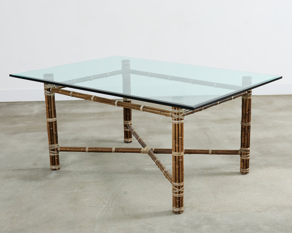 McGuire Organic Modern Rectangular Bamboo Dining Table