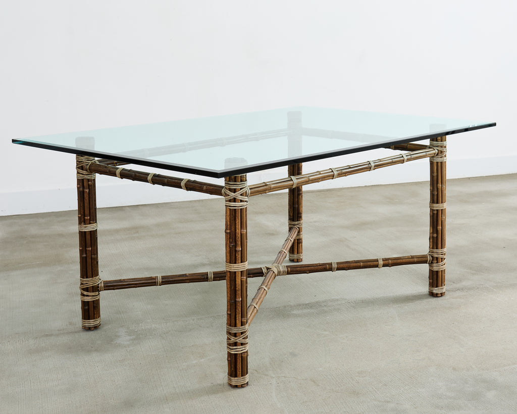 McGuire Organic Modern Rectangular Bamboo Dining Table