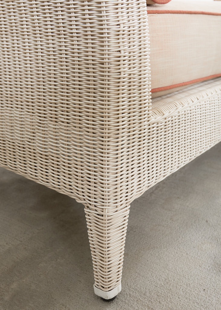 Pair of McGuire Garden Chaise Longue Bench Daybeds