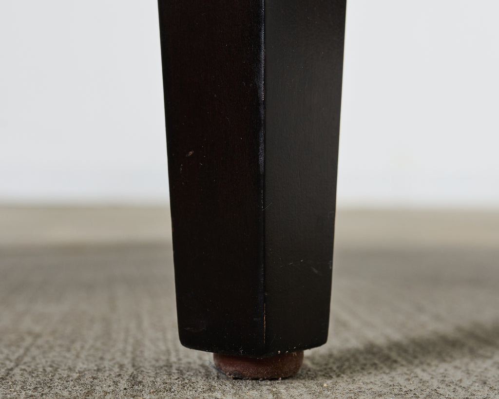 Set of Six McGuire Woven Rattan Cane Dining Armchairs