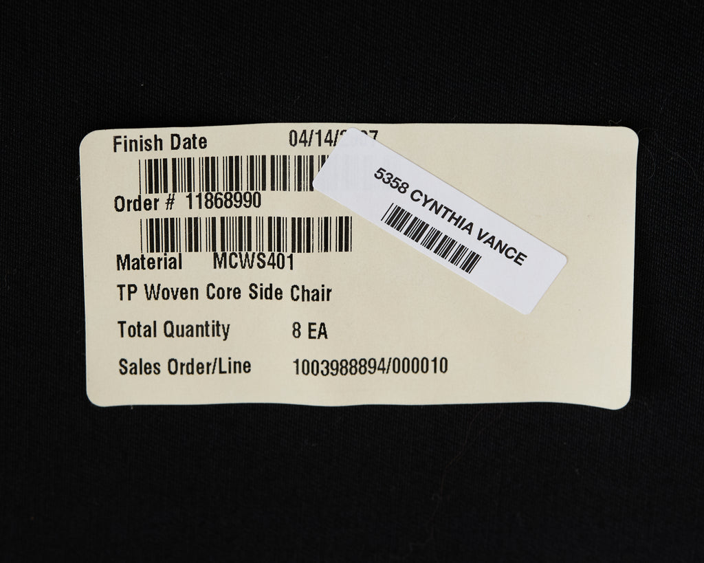 Set of Eight Thomas Pheasant for McGuire Rattan Dining Chairs