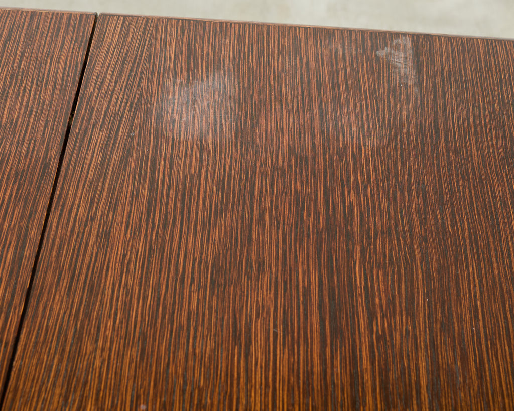 McGuire Organic Modern Rattan and Oak Flip-Top Games Table
