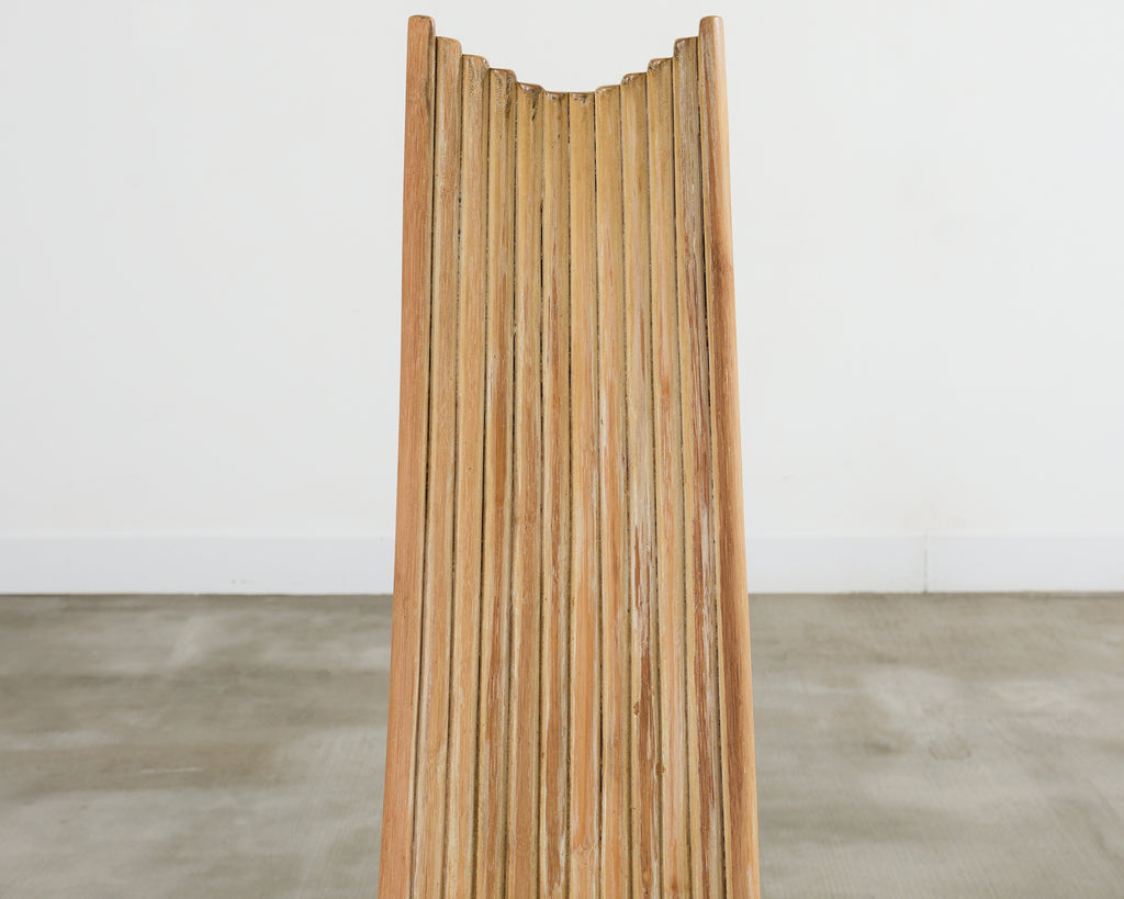 McGuire Mackintosh Style Organic Modern Rattan Dining Armchairs