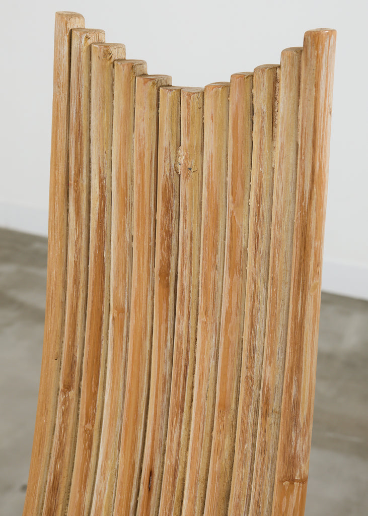 McGuire Mackintosh Style Organic Modern Rattan Dining Armchairs